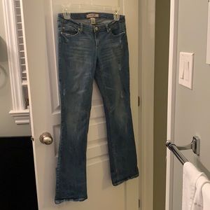 Slim Flare distressed jeans